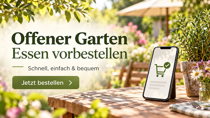 Offener Garten – Essen vorbestellen